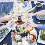 al fresco Dinner Party Menu, Setup Tips. Easy, Late Summer Dinner Party Menu, Setup Tips w Make-Ahead Recipes #dinnerparty #dinner #makeahead #makeaheadrecipes #recipes #healthy #summer #entertainig #hostess #lmrecipes