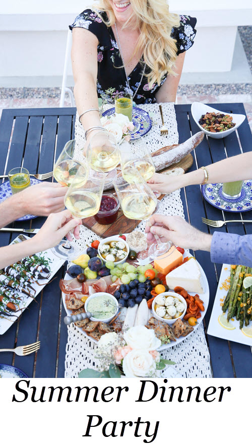 Easy Summer Dinner Party Menu with Recipes + Setup