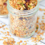 The Best Homemade Granola Recipe. Coconut Sesame Seed Granola Recipe. Enjoy this delicious combination of unsweetened coconut, pumpkin seeds, sunflower seeds, cinnamon, and so much more. Great as a cereal or with yogurt. #lmrecipes #breakfast #brunch #healthy #healthyrecipes #foodblog #foodblogger #homemade