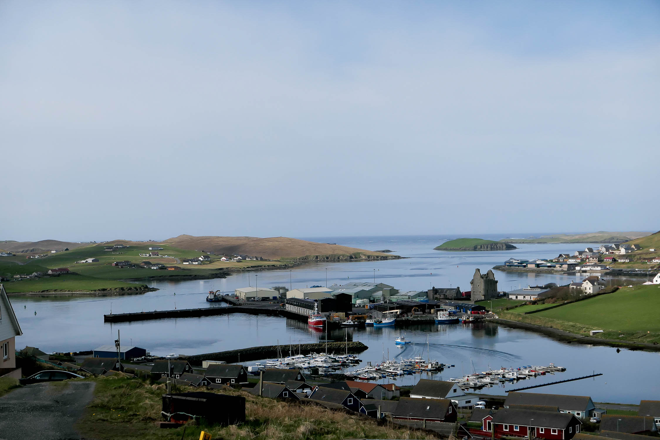 Shetland Isles + Orkney Islands Travel Guide - Town of Scalloway with Castle