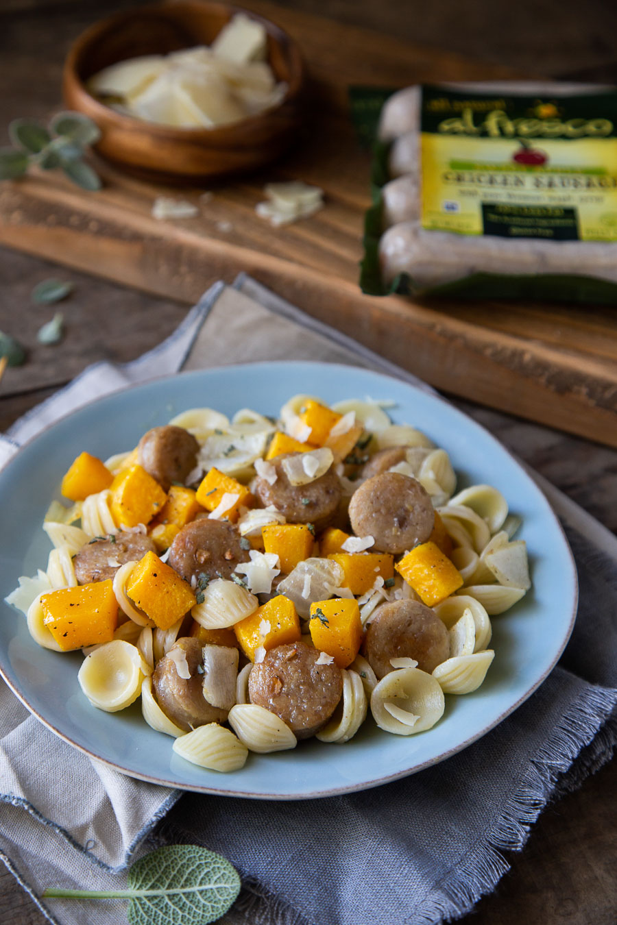 Apple Chicken Sausage Pasta