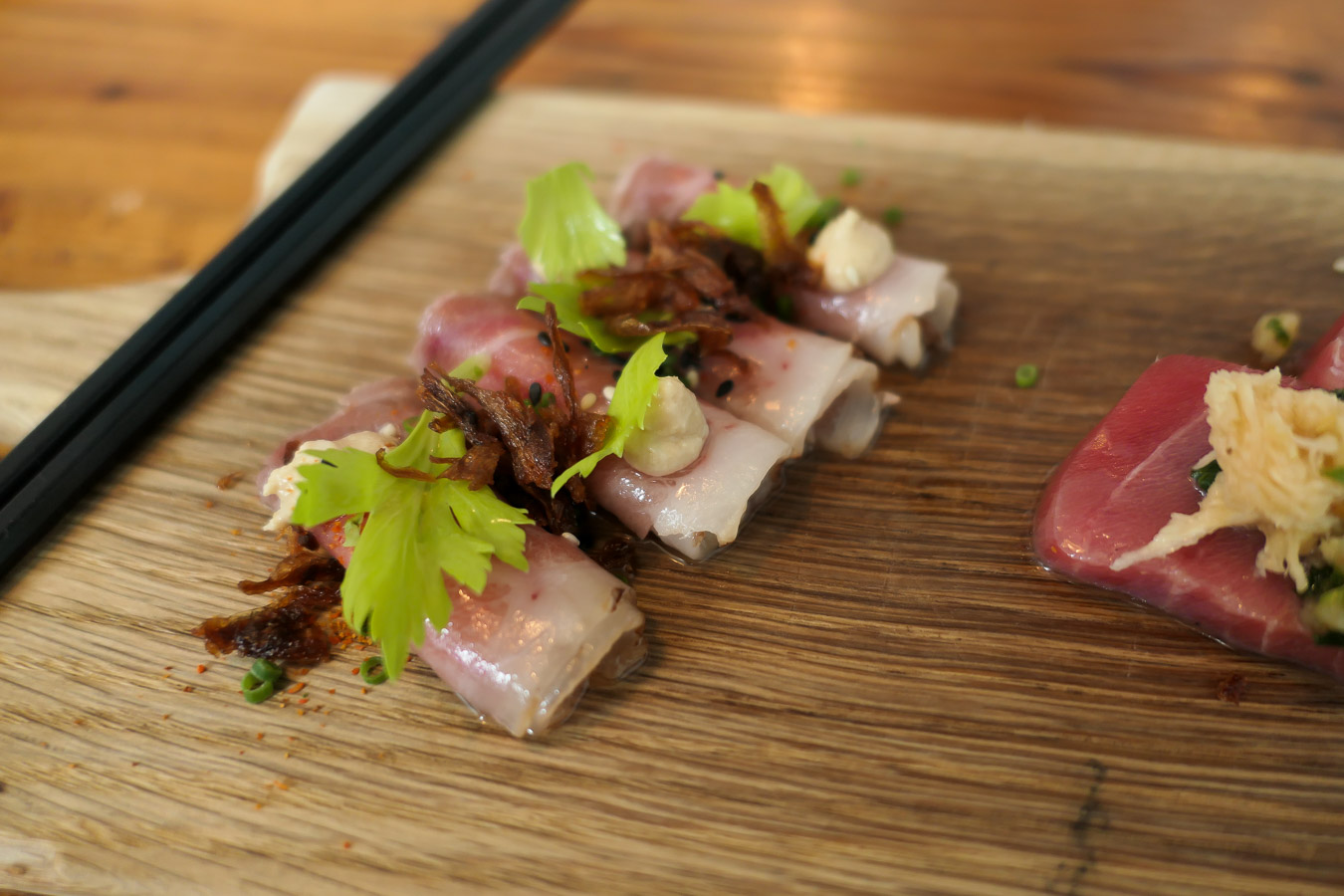 Portland Maine Things to Do and Restaurants - Raw Tuna Carpaccio 