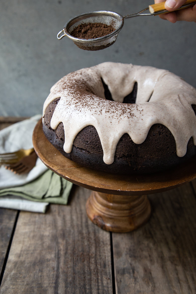 Mexican Chocolate Cake with Cinnamon Glaze