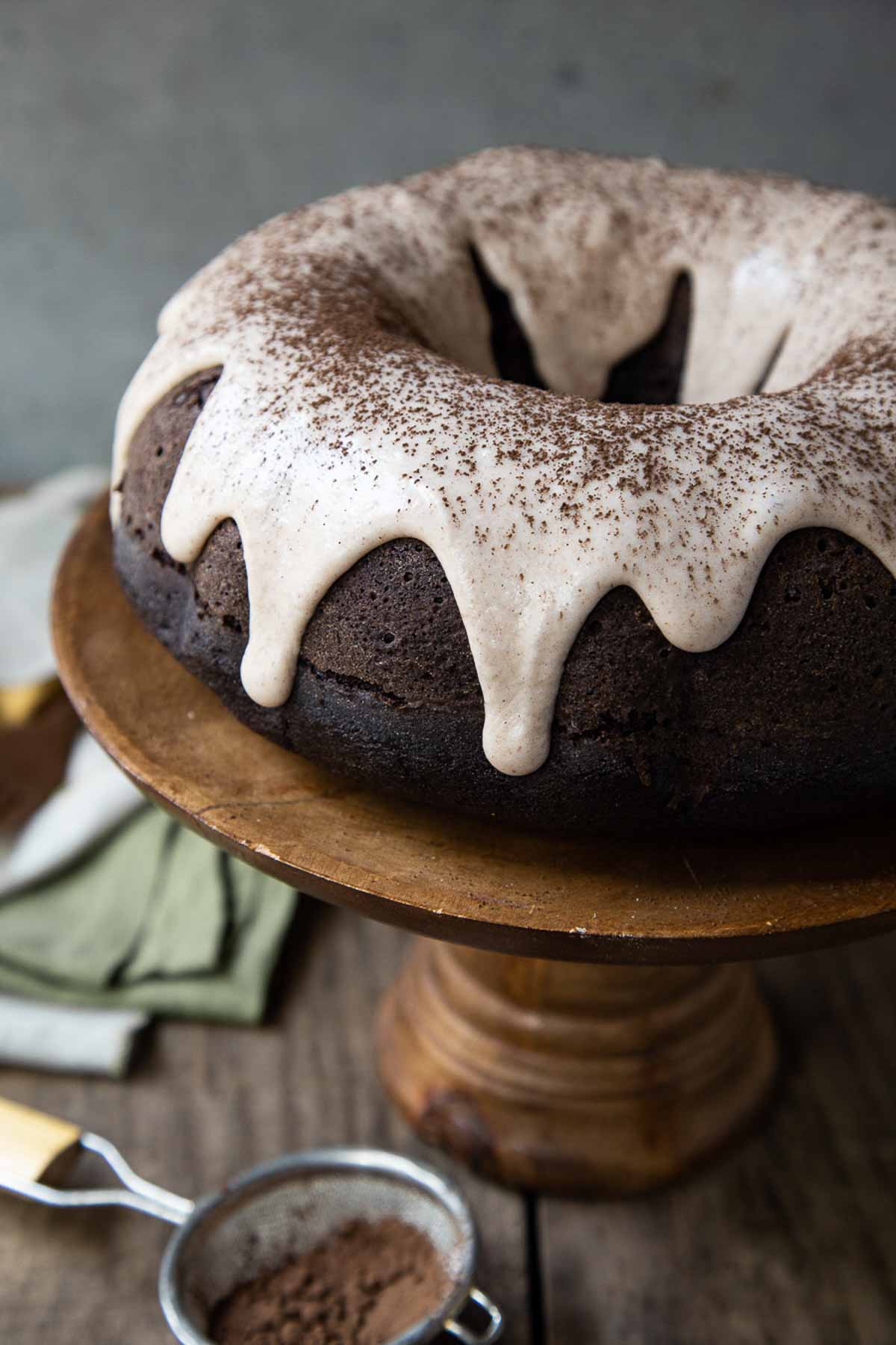 Mexican Chocolate Cake with Cinnamon Glaze