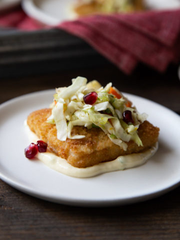 Fish Starter with Winter Slaw - Christmas Appetizer