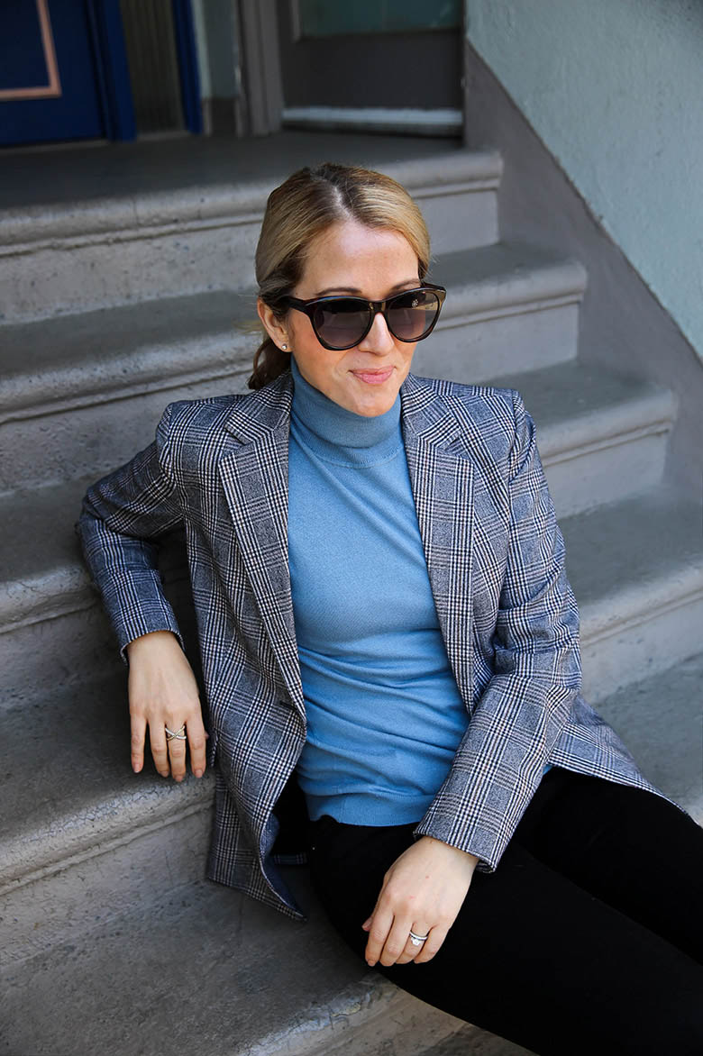 Turtleneck with Blazer Outfit