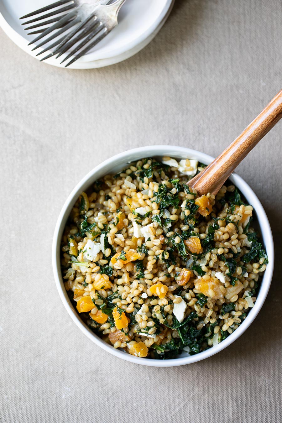 Kale Farro Salad Recipe