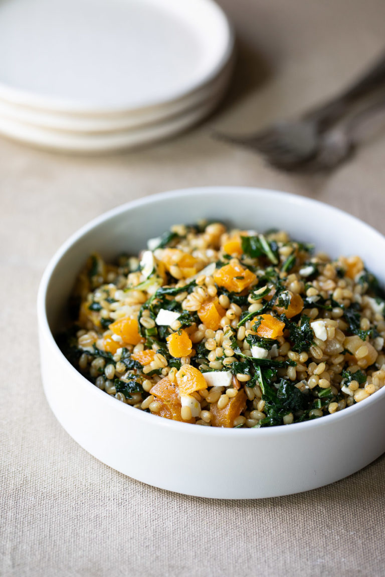 Kale Farro Salad Recipe For Winter + Summer | Luci's Mosels