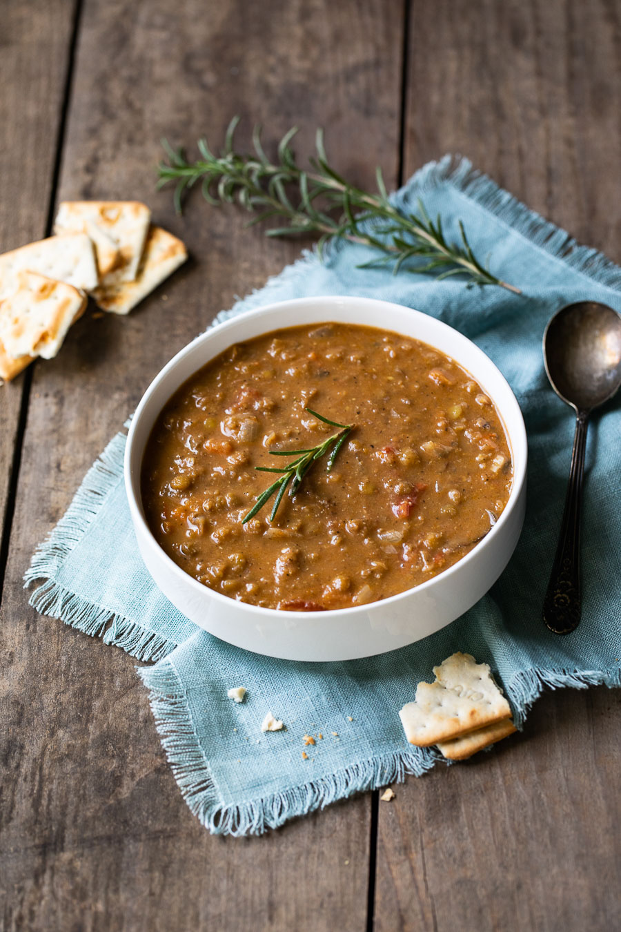 Healthy Vegan Lentil Soup - One Pot Lentil Soup