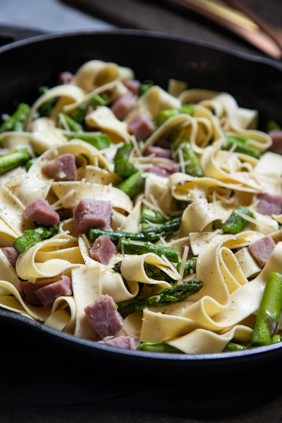 Asparagus and Ham Pasta - Diced Ham Recipe