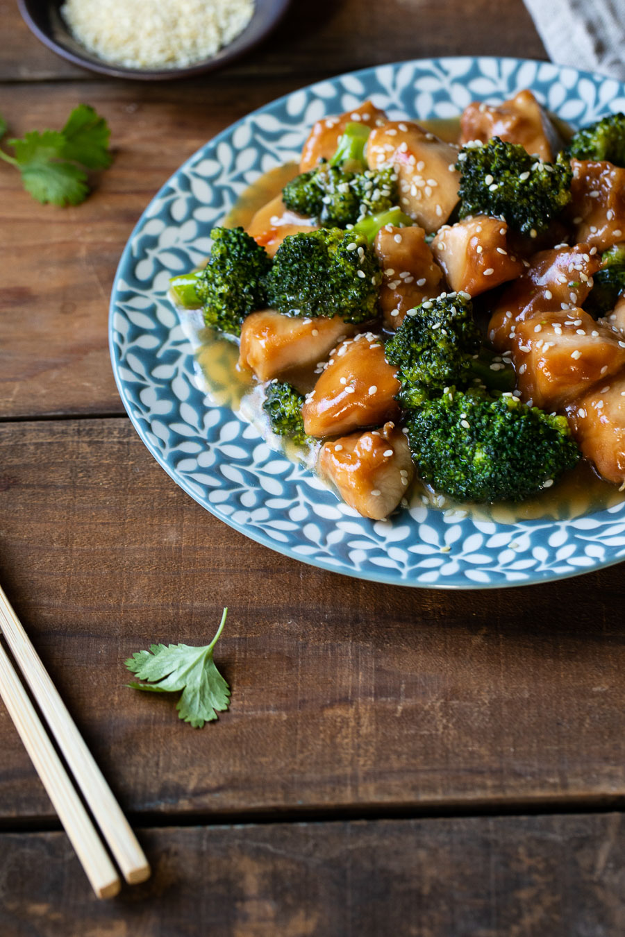 Healthy Sesame Chicken with Broccoli