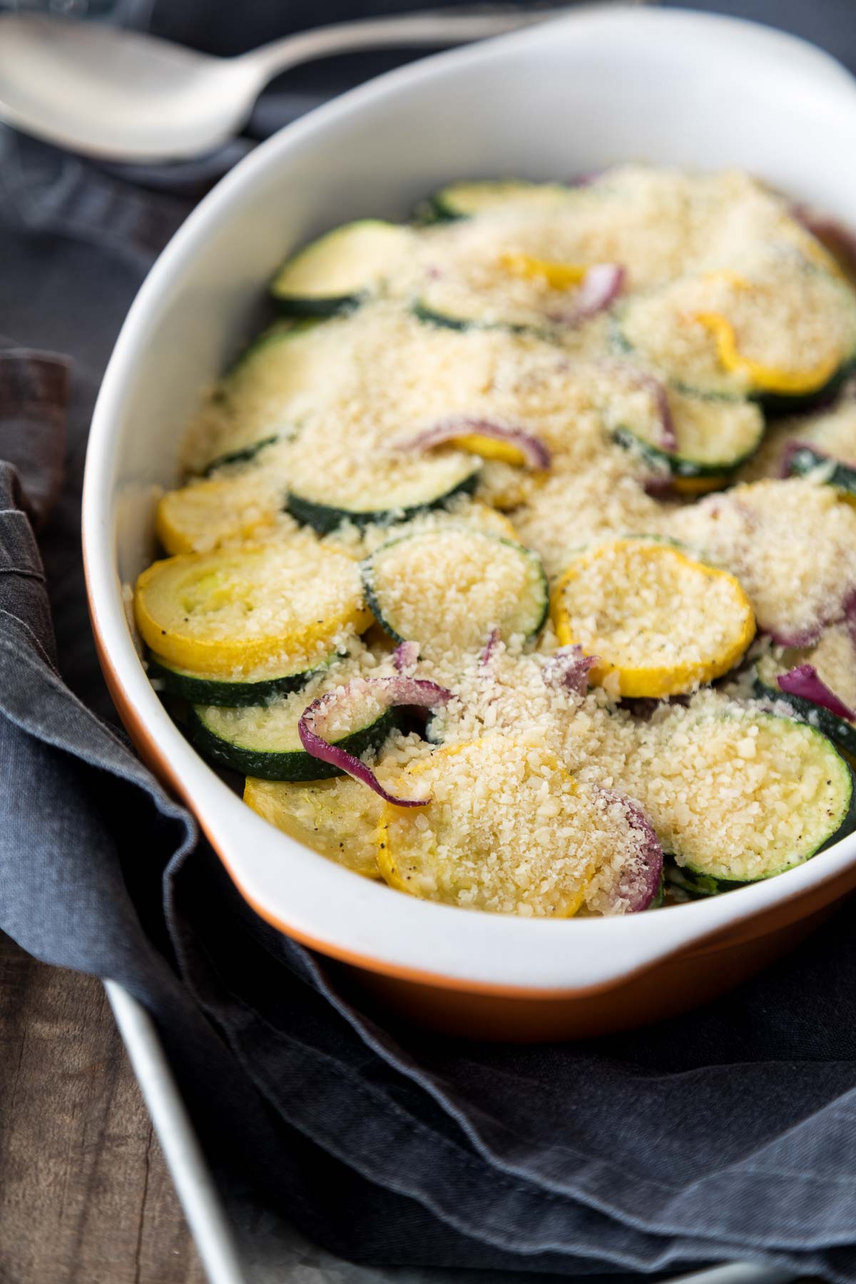 Mardi Gras Side Dish - Roasted Squash & Parmesan