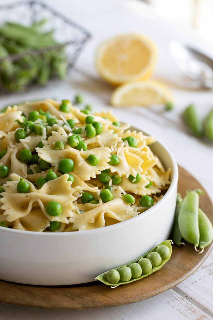 Healthy Pea Pasta Salad {w. Fresh Peas} Luci's Morsels