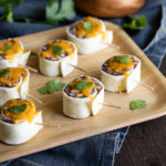 Mexican Pinwheels - Mexican Roll Ups with Black Beans - Vegetarian, Cold Mexican Appetizer