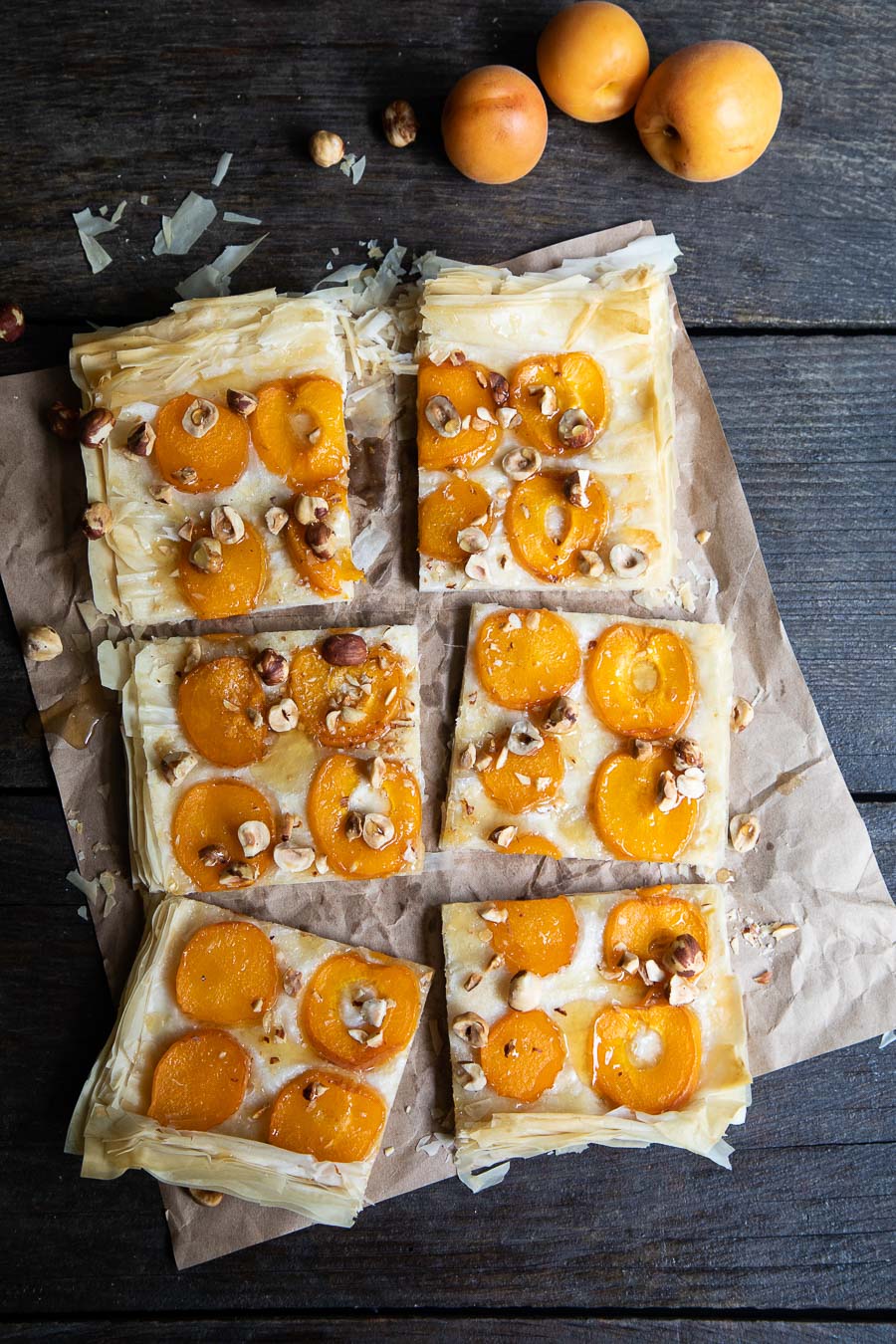 Apricot Tart with Phyllo Dough