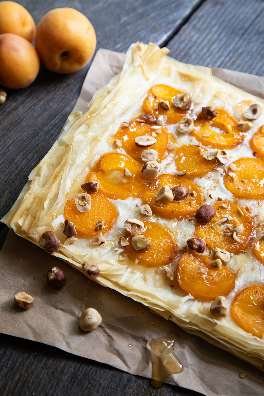 Apricot Tart with Phyllo Dough