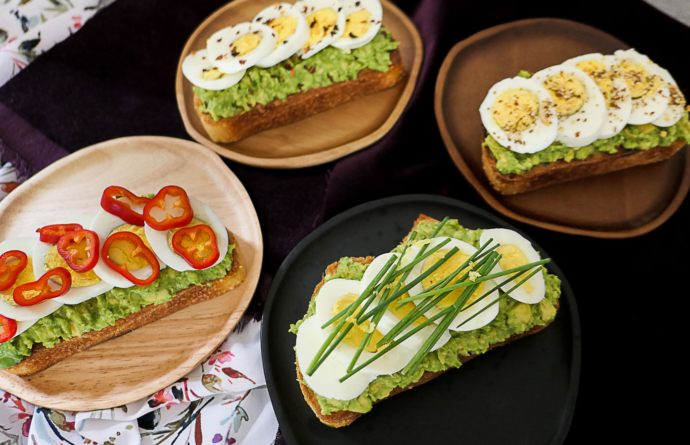 Hard Boiled Egg Breakfast Toast