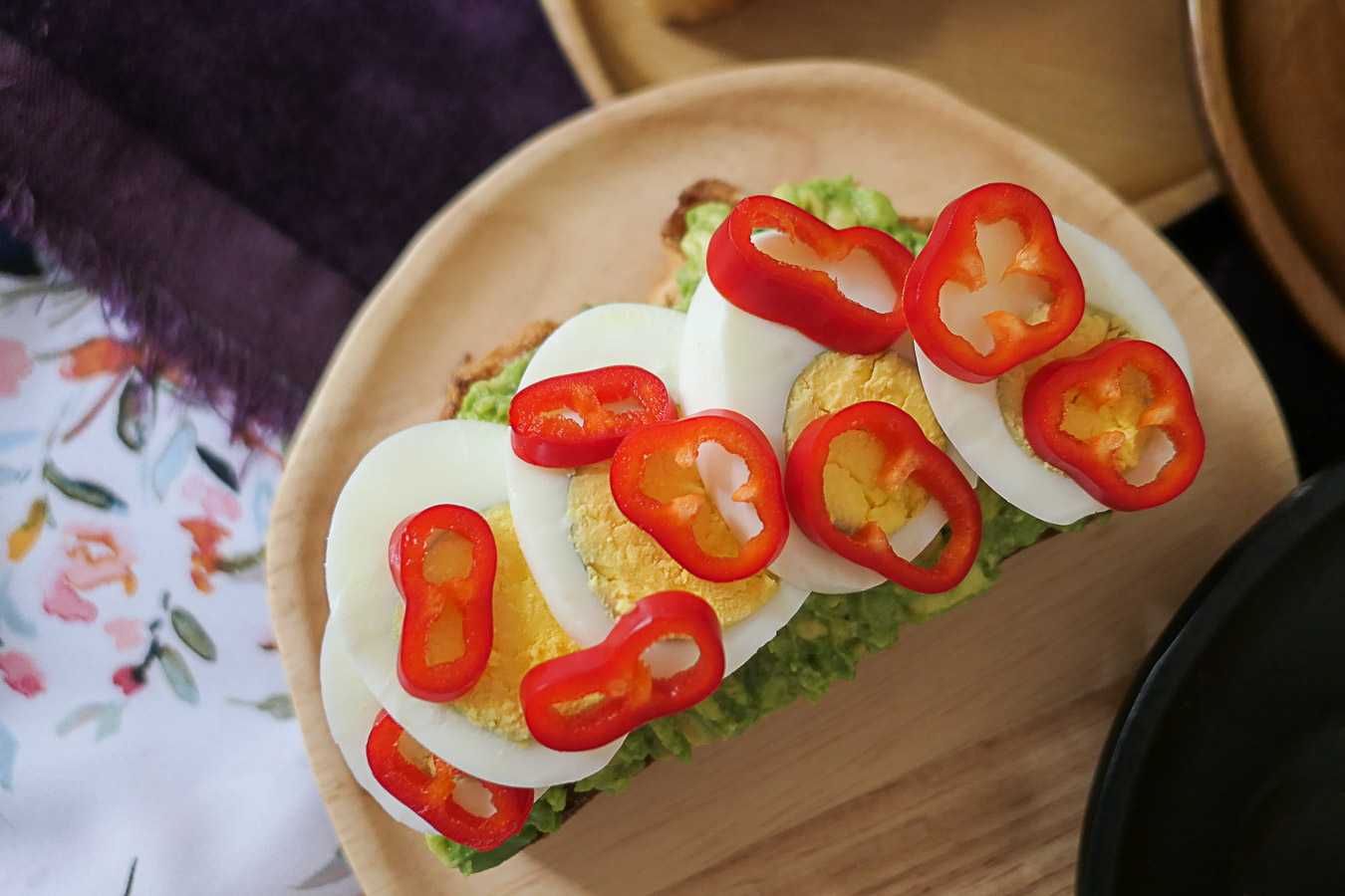 Hard Boiled Egg Breakfast Toast