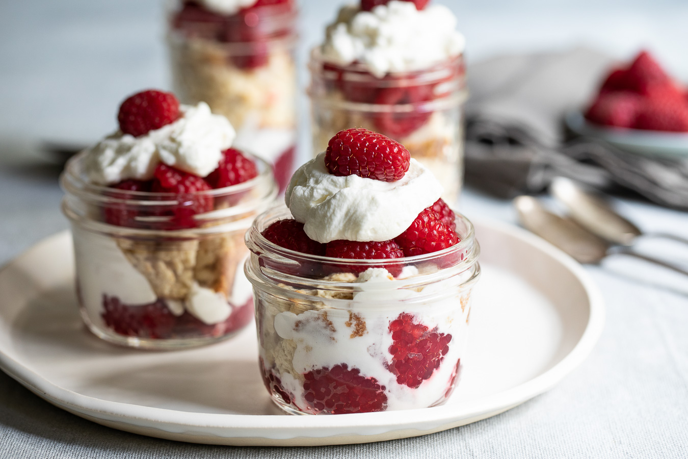 Individual Raspberry Shortcake Trifles