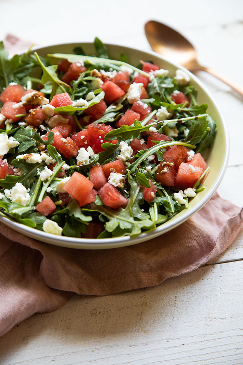 Watermelon Arugula Salad