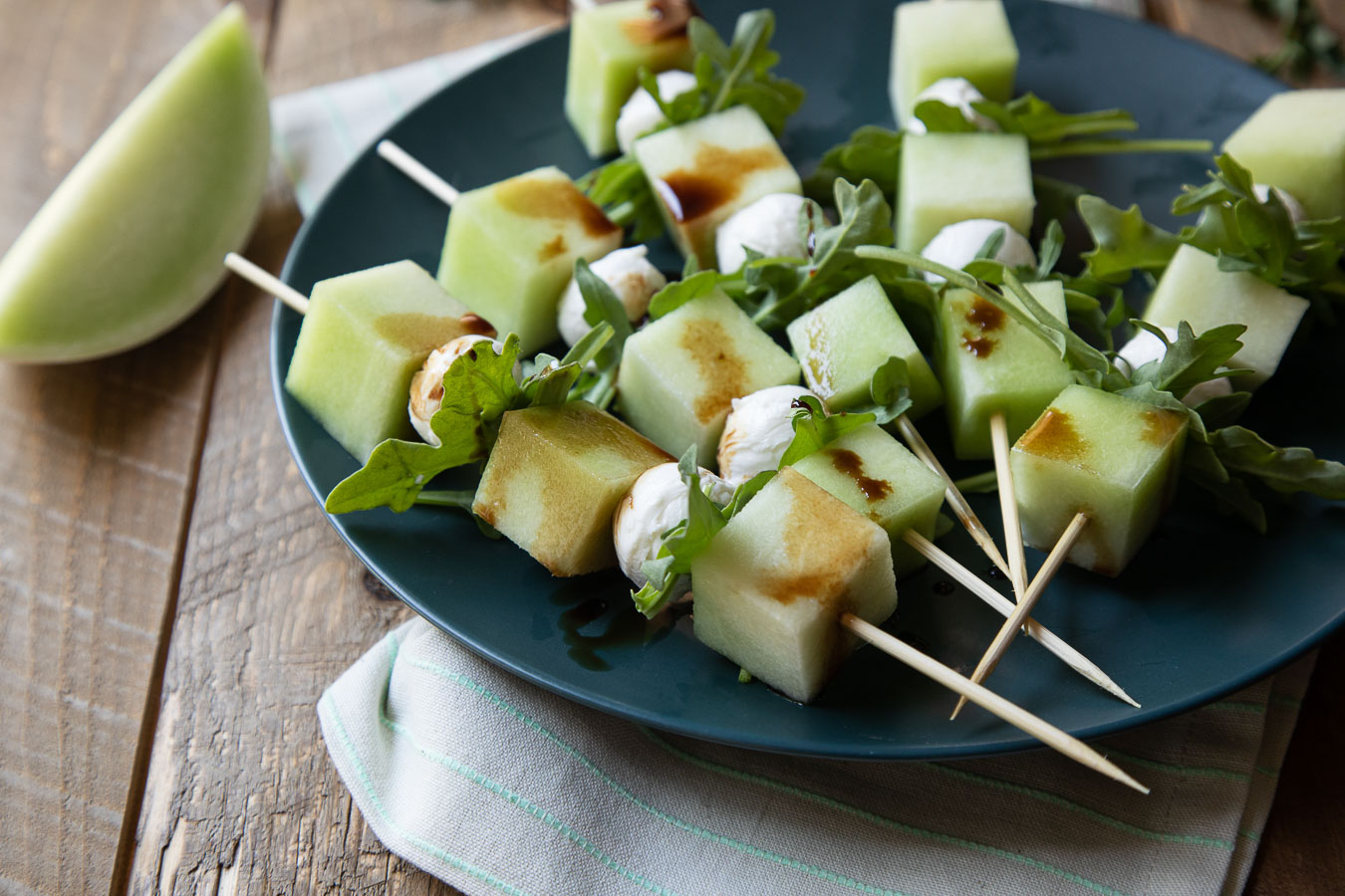 Honeydew Melon Appetizer Skewers