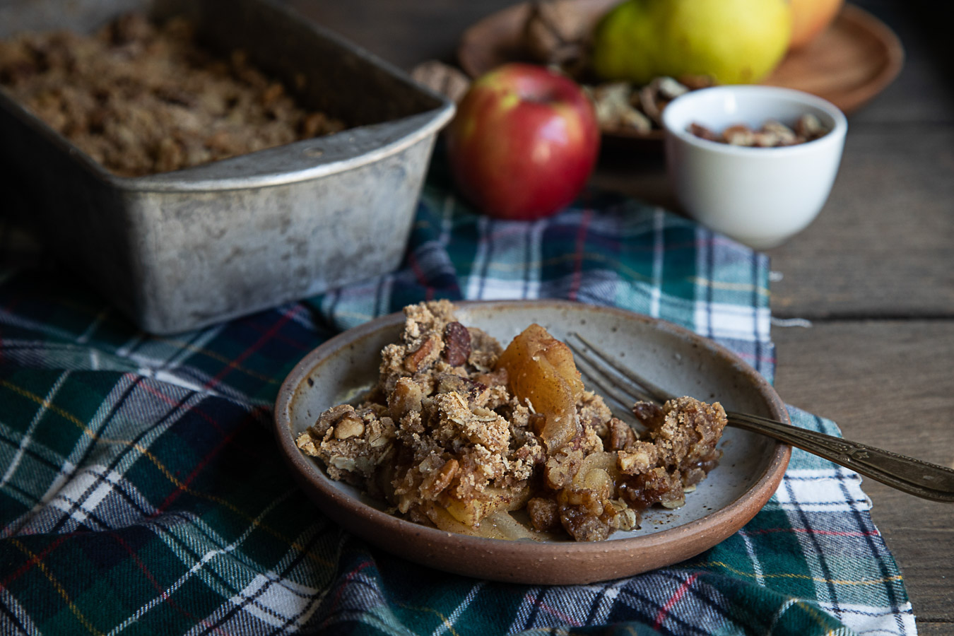 Double Nut Pear Crisp