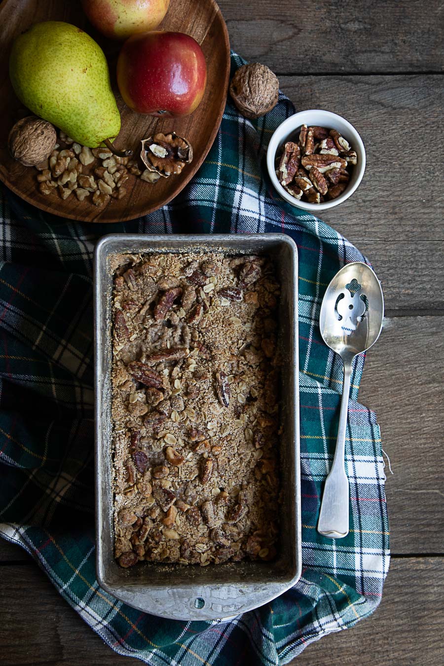 Double Nut Apple Pear Crisp