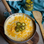 Cheddar Jalapeno Polenta. A cheesy side dish with pickled jalapenos. A flavorful dinner side dish addition to any protein!