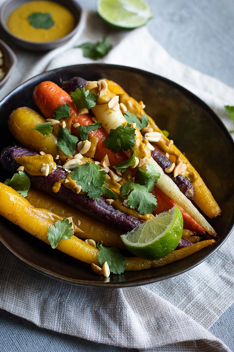 Roasted Rainbow Carrots