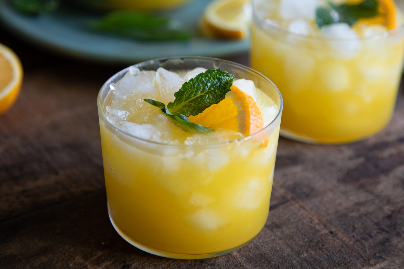 Citrus + Mint Picnic Punch in Jars