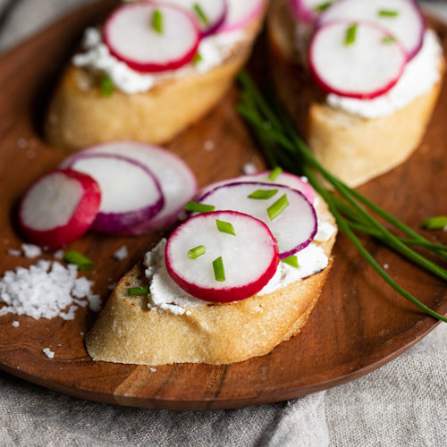 Radish Crostini