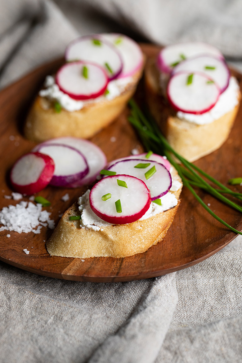 Radish Crostini