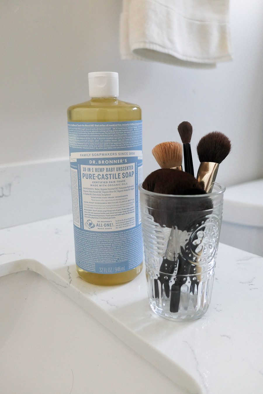 Dr. Bronner Castile Sopa & Makeup Brushes - B Corp Brand