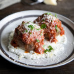 Giant Meatballs + Herbed Ricotta