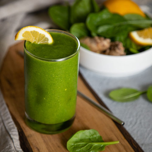 Ginger Smoothie with Spinach & Banana Dairy Free