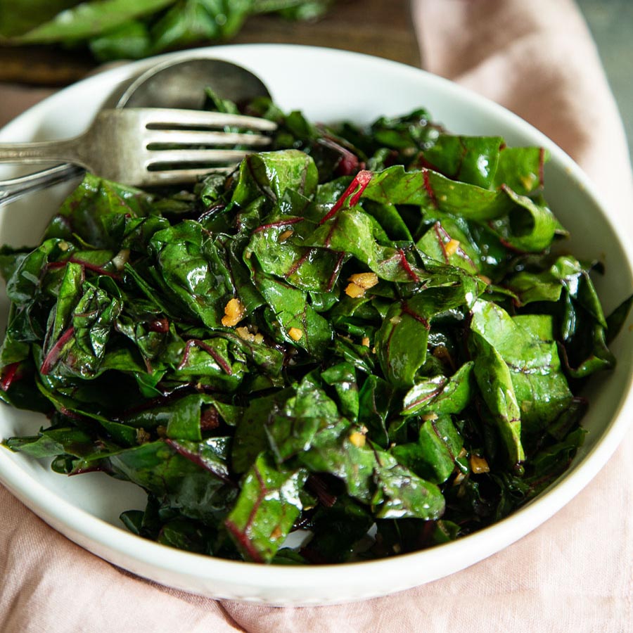 Swiss Chard with Ginger