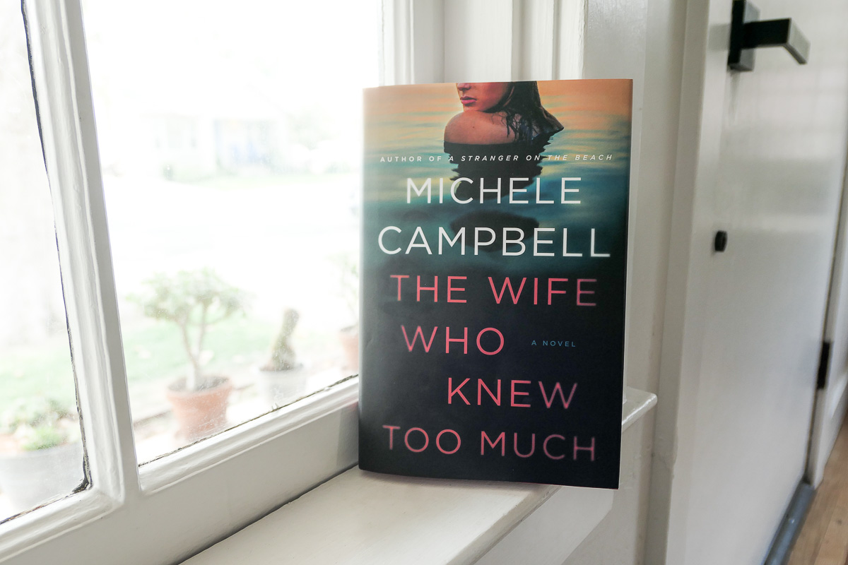 The Wife Who Knew Too Much on Windowsill - Sustainable Book Reading
