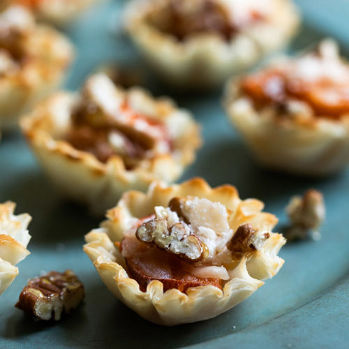 Sweet Potato Appetizer Phyllo Cups