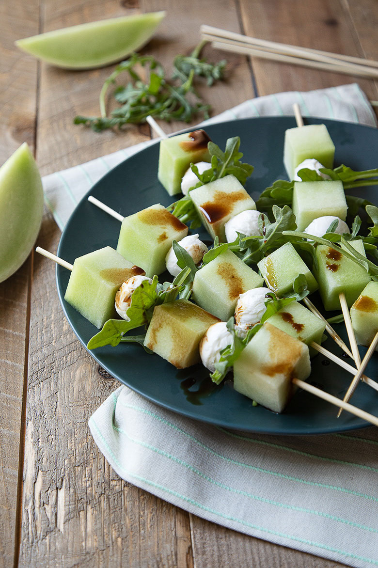 Arugula Honeydew Skewers