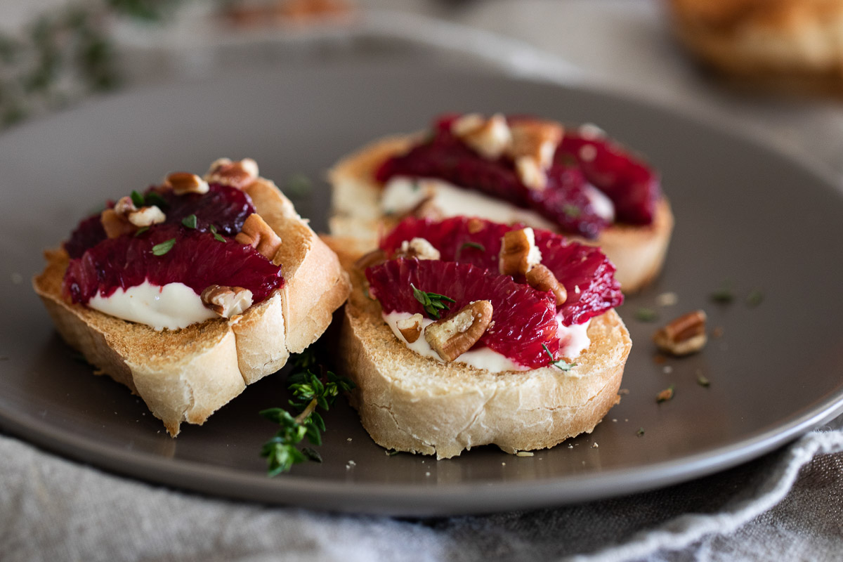 Blood Orange Crostini - Spring Appetizer