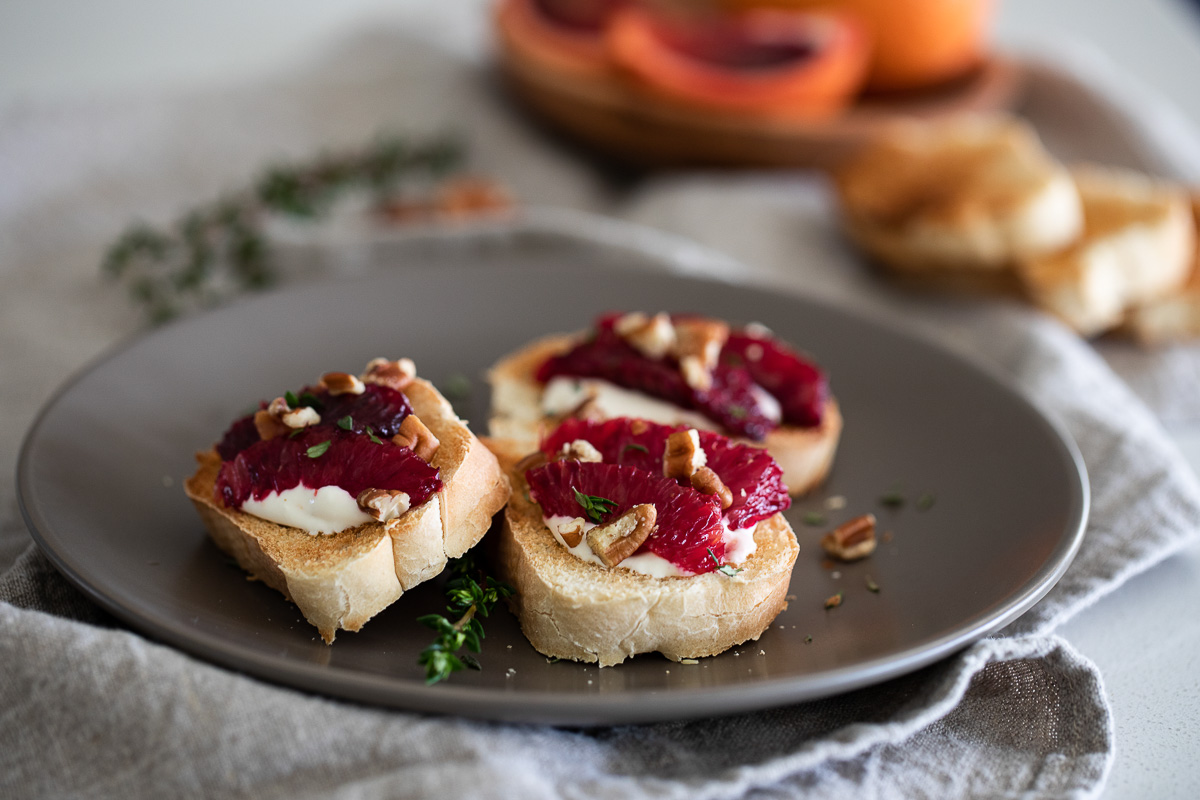 Blood Orange Crostini - Spring Appetizer