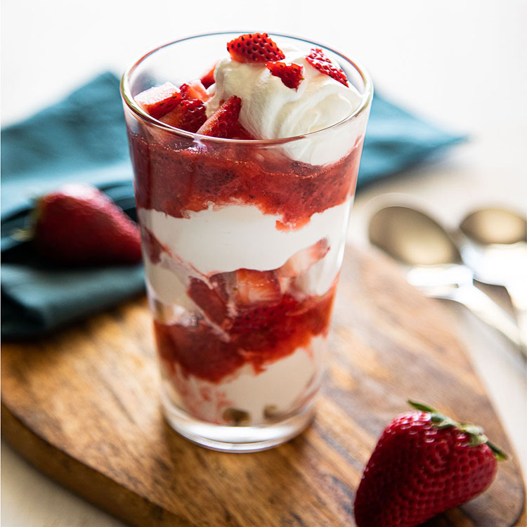 Strawberry Compote Sundae