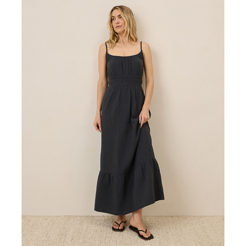 Pact Coastal Double Gauze Cami Maxi Dress