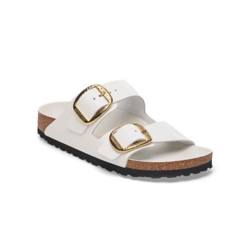 Arizona Hammered Big Buckle Slide Sandal