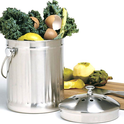 Best Gifts for Gardeners - Stainless Steel Compost Pail