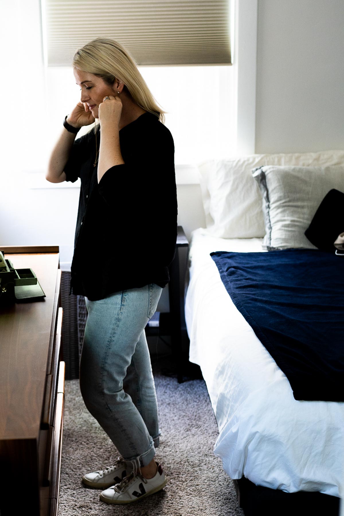 Casual Black Button Down Outfit