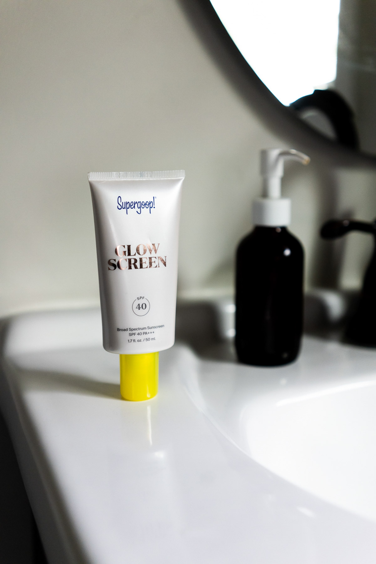 Supergood Sunscreen on Sink Counter - Clean beauty at Nordstrom Anniversary Sale