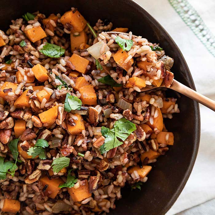 Sweet Potato + Wild Rice Pilaf