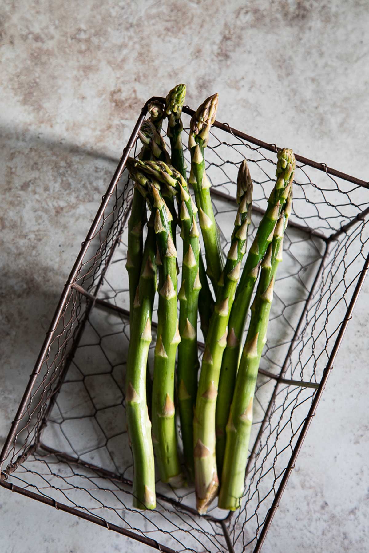 Asparagus in Basket - Spring Recipes