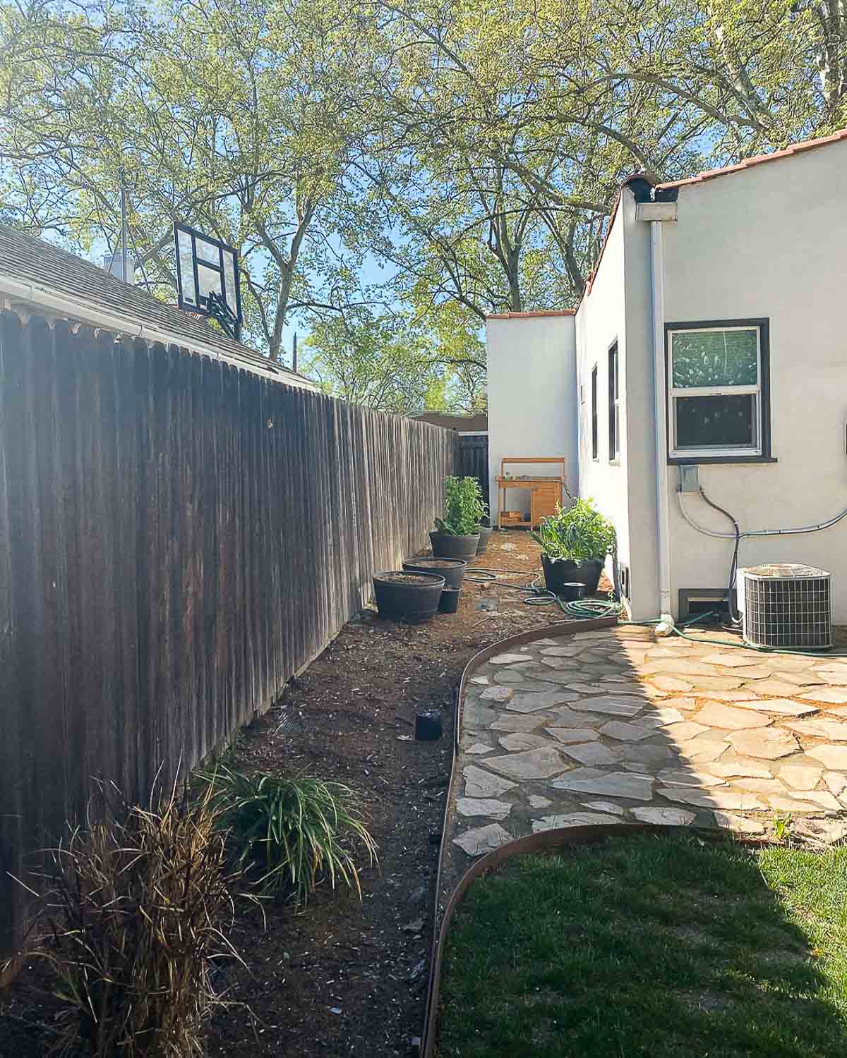 Before Photos of Backyard Remodel